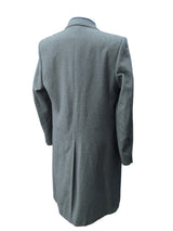 Selfridges London Coat M/L 40L Stone Grey Pure Cashmere