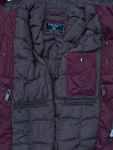 Hackett Arctic Parka XS/S Burgundy Fur Trimmed Cotton