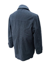 Marks & Spencer British Car Coat M Charcoal Grey Wool/Lambswool