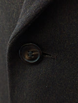 Vintage Chester Barrie Coat L/42 Dark Charcoal Brown Pure Wool