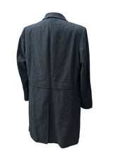 Abraham Moon Coat XL/44 Charcoal Herringbone DB Pure Wool