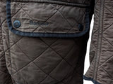 Barbour Jacket S/M Light Brown Padded Quilt Polyester