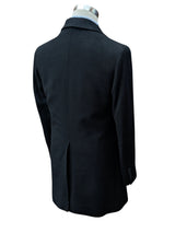 Benjamin Colombo Overcoat Black 3-Button Wool/Cashmere