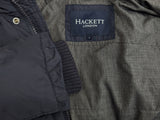 Hackett Down Parka S/M Navy Fur Trimmed Nylon