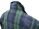 British Millerain Jacket S Blackwatch Plaid Waxed Cotton