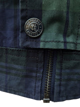 British Millerain Jacket S Blackwatch Plaid Waxed Cotton