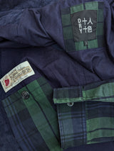 British Millerain Jacket S Blackwatch Plaid Waxed Cotton