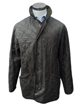 Barbour Coat M/L Khaki Olive Padded Polar Quilt Polyester