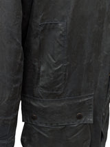 Barbour Coat S C36 Midnight Border Waxed Cotton