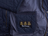 Barbour Jacket M/L Navy Blue Fulham Padded Quilt Polyester