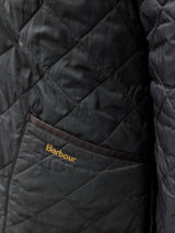 Barbour Jacket S/M Dark Brown Liddesdale Padded Quilt Polyamide