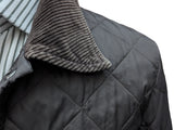 Barbour Jacket S/M Dark Brown Liddesdale Padded Quilt Polyamide
