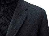Vintage Aquascutum Coat XL/44 Dark Charcoal Grey Heavy Wool