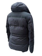 Hackett Down Parka S/M Steel Blue-Grey Microfibre Blend