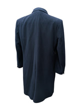 Manford Ireland Coat 46R Navy Blue Pure Cashmere
