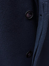 Manford Ireland Coat 46R Navy Blue Pure Cashmere