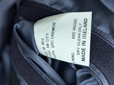 Manford Ireland Coat 46R Navy Blue Pure Cashmere