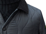 Barbour Jacket S/M Gunmetal Grey Liddesdale Padded Quilt Polyamide