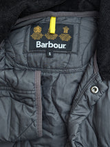 Barbour Jacket S/M Gunmetal Grey Liddesdale Padded Quilt Polyamide