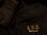 Barbour Jacket L/XL Black Polarquilt Cotton/Polyester