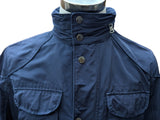 Hackett Velospeed Long Field Jacket S Navy Blue Polyester