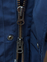 Hackett Velospeed Long Field Jacket S Navy Blue Polyester