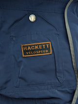 Hackett Velospeed Long Field Jacket S Navy Blue Polyester