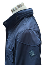 Hackett Velospeed Long Field Jacket S Navy Blue Polyester