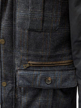 Valley Mills Mallalieus Hybrid Coat S Blue Plaid English Wool Tweed