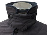 Barbour Coat L/XL Soft Navy Microfibre Padded Polar Quilt Polyester
