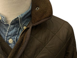 Barbour Coat S/M Olive Padded Polar Quilt Polyester