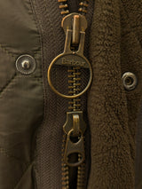 Barbour Coat S/M Olive Padded Polar Quilt Polyester