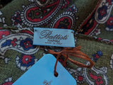 Battisti Scarf Jungle Green Paisleys Lightweight Wool