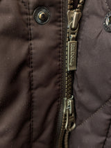 Barbour Jacket S/M Dark Brown Knightsbridge Polyester