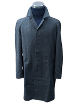 Vintage Burton Balmacaan Raglan Coat M/L Charcoal Grey Melange Pure Wool