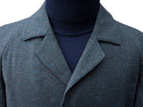 Vintage Burton Balmacaan Raglan Coat M/L Charcoal Grey Melange Pure Wool