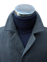 Vintage Burton Balmacaan Raglan Coat M/L Charcoal Grey Melange Pure Wool