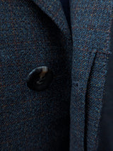 Vintage Burton Balmacaan Raglan Coat M/L Charcoal Grey Melange Pure Wool