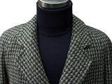 Vintage Maculette England Balmacaan Raglan Coat 40/42R Grey Check Wool Tweed