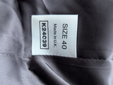 Vintage Maculette England Balmacaan Raglan Coat 40/42R Grey Check Wool Tweed