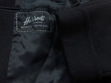 Vintage Chester Barrie Harrods Coat 38/40R Dark Midnight Brown Herringbone Wool