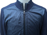 Hackett Hybrid Knit Jacket S Navy Blue Cotton/Polyester