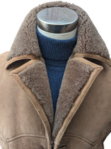 Vintage Langmore Royal Warrant Sheepskin Shearling Coat XS