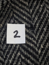 Vintage St. Michael British Raglan Balmacaan Coat L/42R Grey Herringbone Tweed