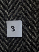 Vintage St. Michael British Raglan Balmacaan Coat L/42R Grey Herringbone Tweed