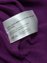 John Smedley Sweater XL Fuchsia Sea Island Cotton