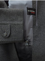 Vintage Burton Crombie Belted DB Great Coat XL 43/44R Charcoal Heavy Wool