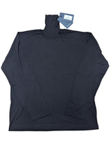 Thom Sweeney Turtleneck Sweater XXL Navy Merino Wool