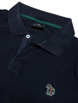 Paul Smith Long Sleeve Polo Shirt S Navy Cotton Pique