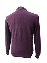 Ralph Lauren Cardigan M Burgundy Varsity Letterman Cotton Blend